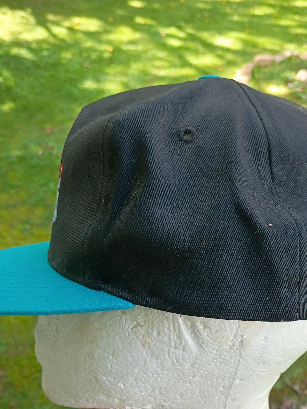 Vintage 1993 McDonalds Nothing But Net Basketball Snapback Hat 90s Aqua Promo